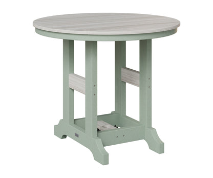 Berlin Gardens Garden Classic Outdoor Poly Lumber Round Bar Table