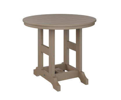 Berlin Gardens Garden Classic Outdoor Poly Lumber Round Bar Table