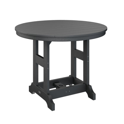 Berlin Gardens Garden Classic Outdoor Poly Lumber Round Bar Table
