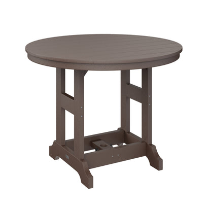 Berlin Gardens Garden Classic Outdoor Poly Lumber Round Bar Table