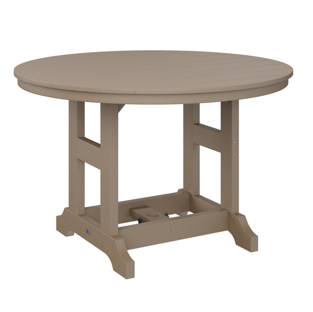 Berlin Gardens Garden Classic Outdoor Poly Lumber Round Bar Table
