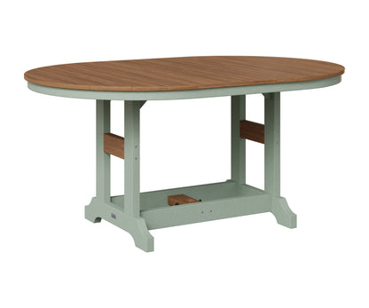 Berlin Gardens Garden Classic Outdoor Poly Lumber 64″ Oblong Bar Table
