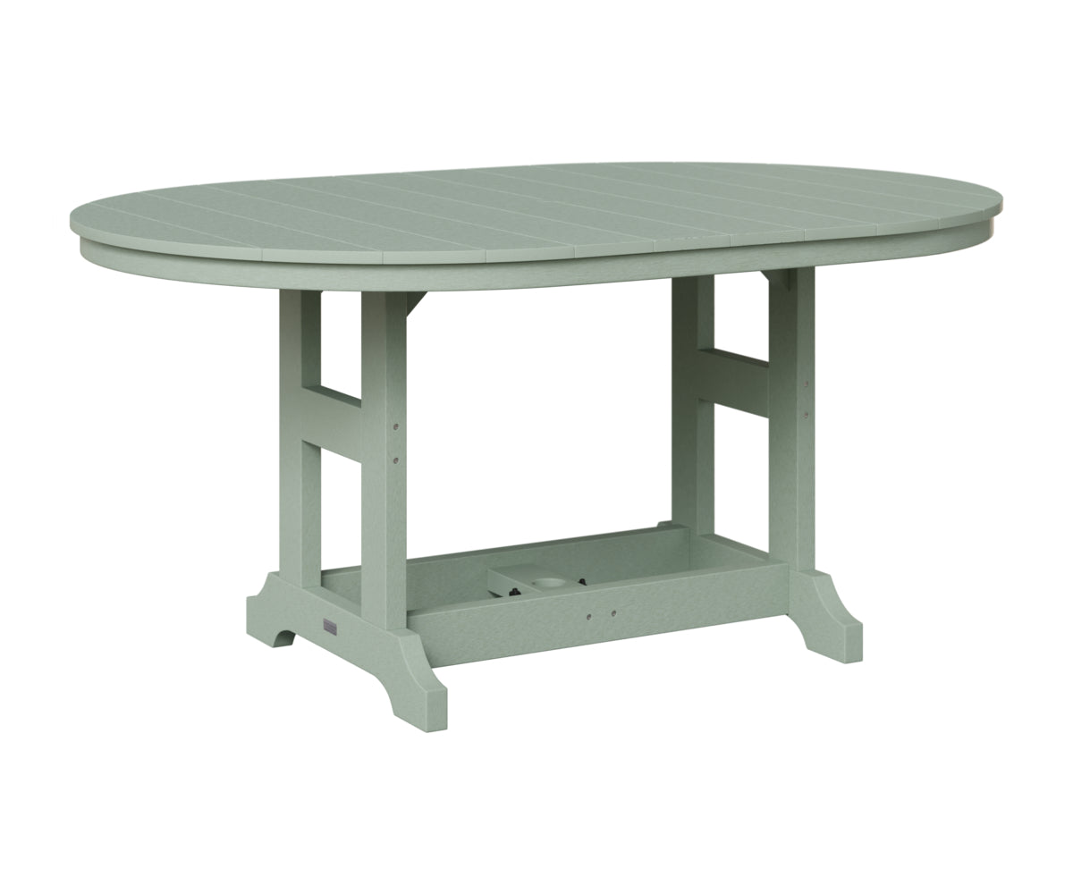 Berlin Gardens Garden Classic Outdoor Poly Lumber 64″ Oblong Counter Height Dining Table