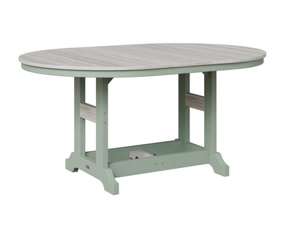 Berlin Gardens Garden Classic Outdoor Poly Lumber 64″ Oblong Bar Table