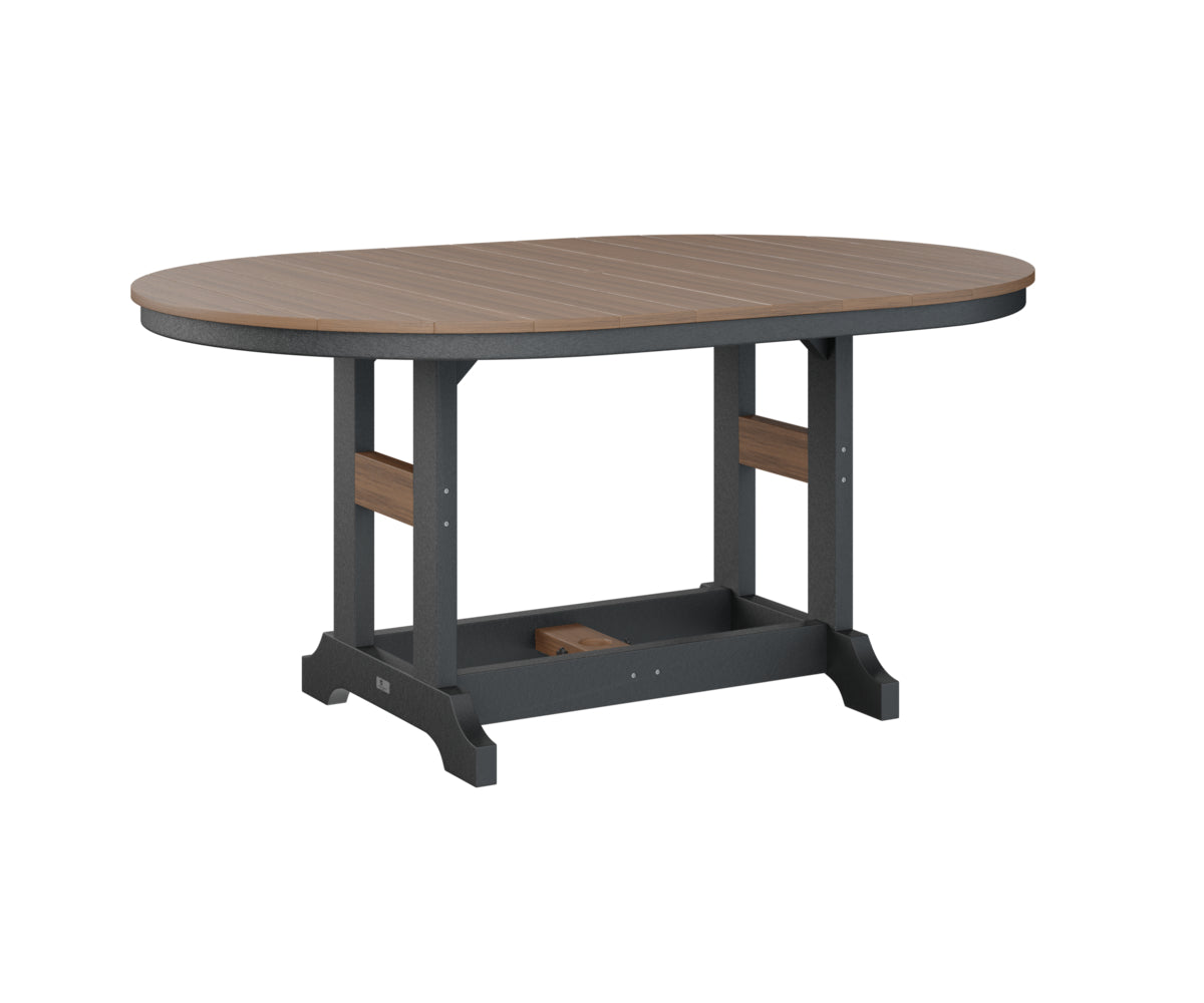 Berlin Gardens Garden Classic Outdoor Poly Lumber 64″ Oblong Bar Table