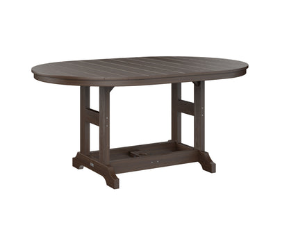 Berlin Gardens Garden Classic Outdoor Poly Lumber 64″ Oblong Counter Height Dining Table