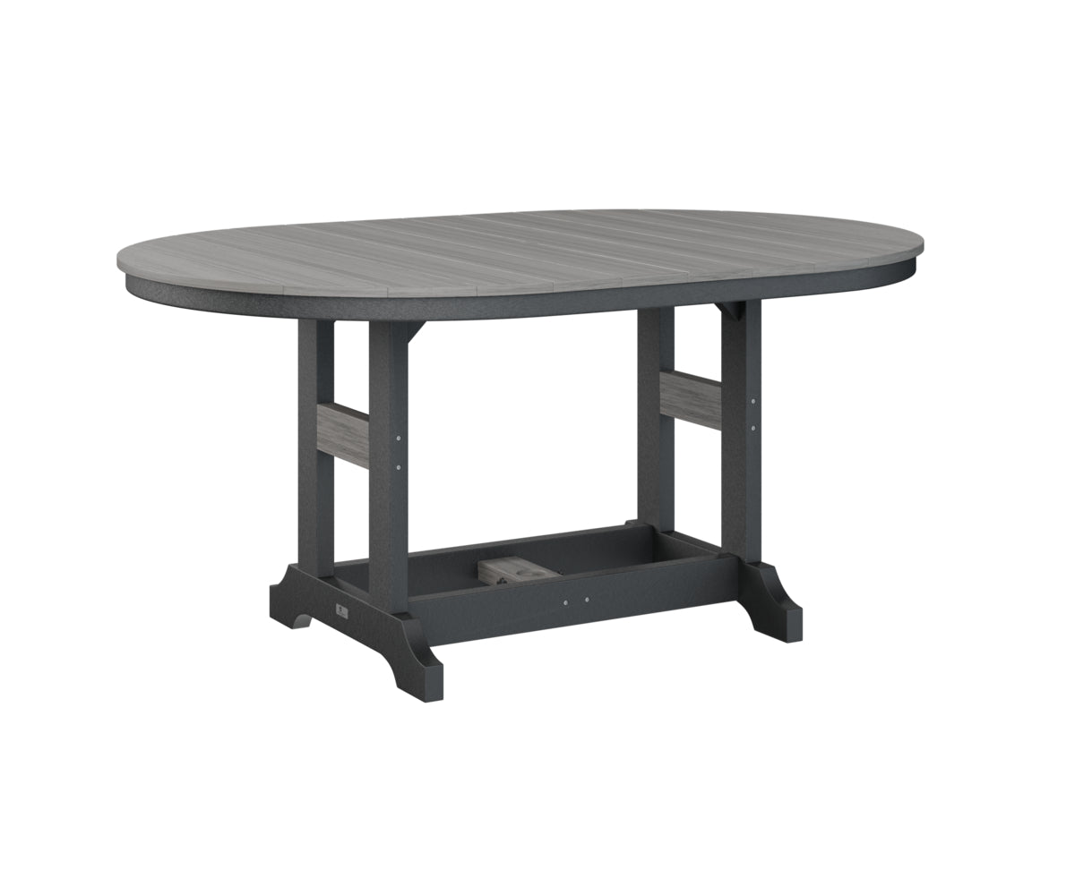 Berlin Gardens Garden Classic Outdoor Poly Lumber 64″ Oblong Counter Height Dining Table