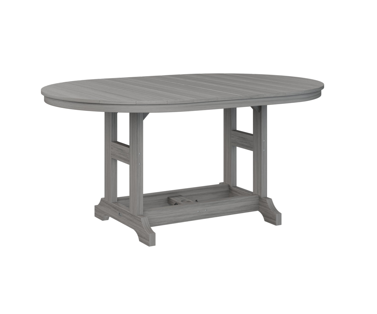 Berlin Gardens Garden Classic Outdoor Poly Lumber 64″ Oblong Bar Table