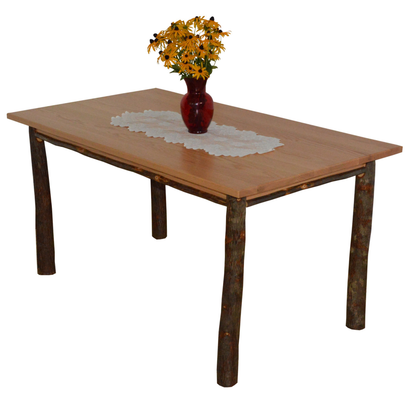 Keystone Amish Co. Hickory Rustic Wood Dining Table