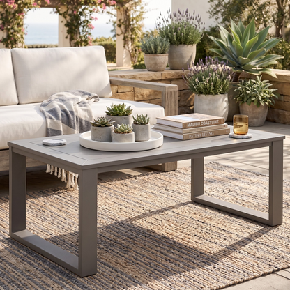 Berlin Gardens Nordic Outdoor Poly Lumber Rectangular Coffee Table