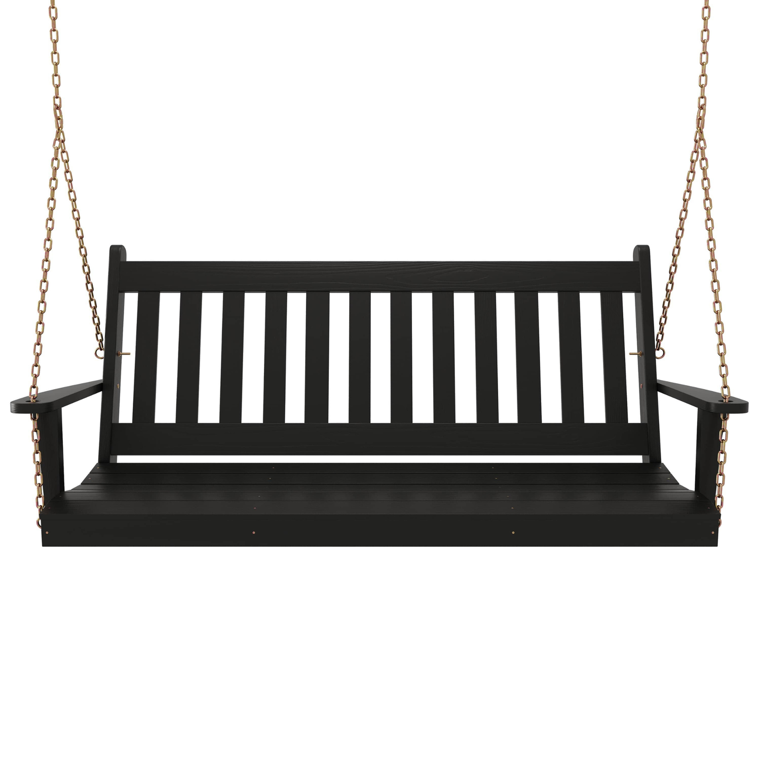 Keystone Amish Co. 4 Foot Franklin Porch Swing, Black