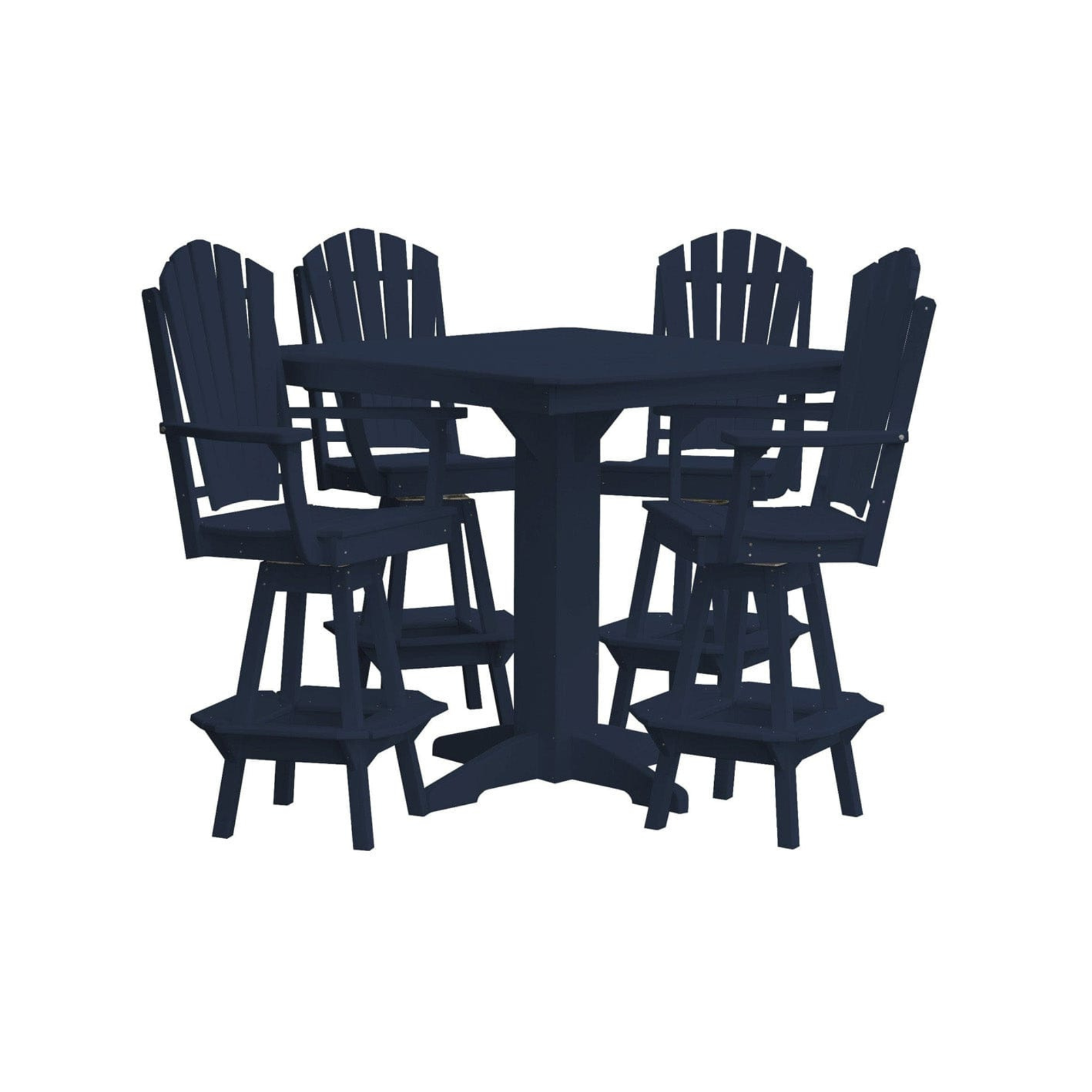 Keystone Amish Co. Sunburst 5-Piece Poly Bar-Height Dining Set
