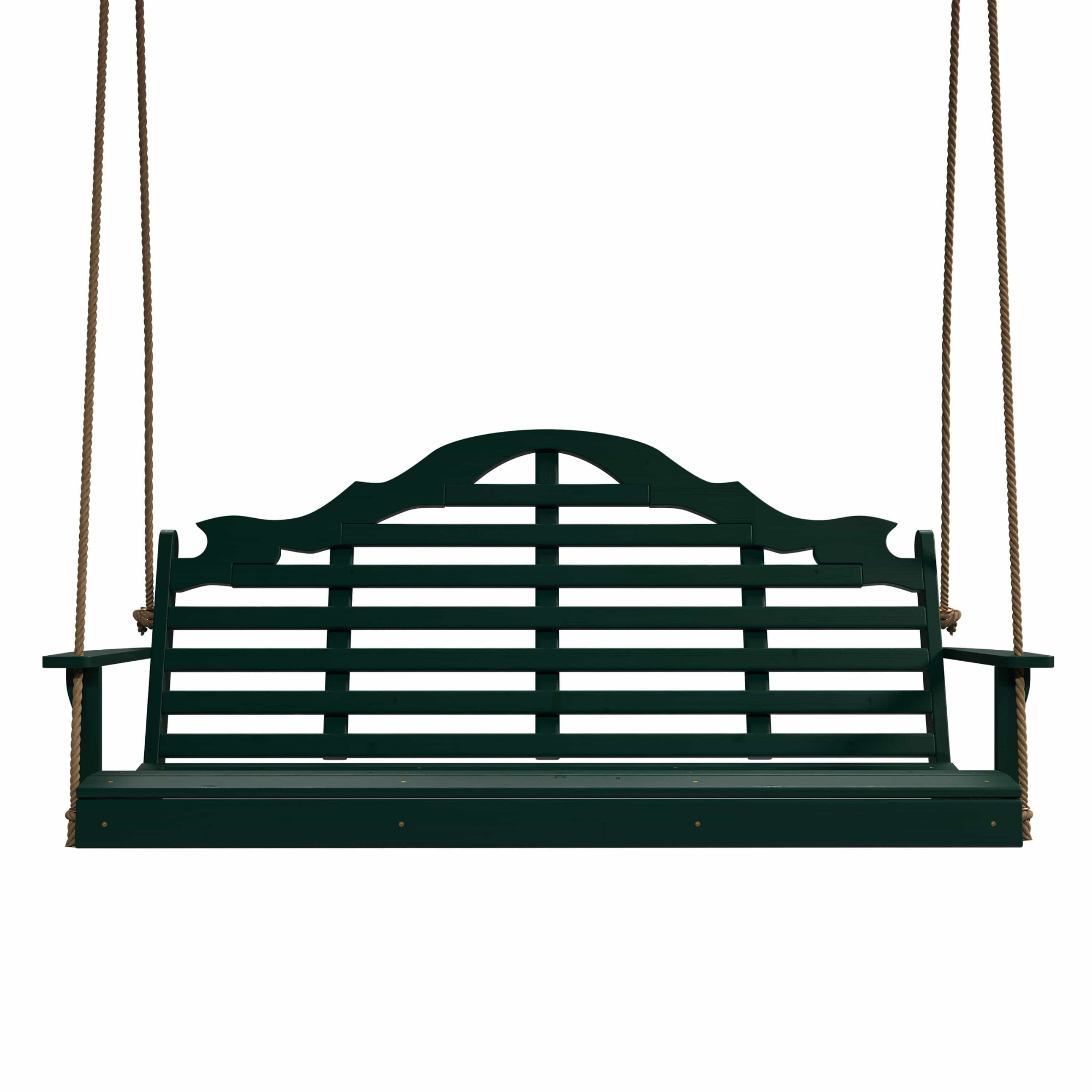 Keystone Amish Co. 4 Foot Milan Porch Swing, Dark Green
