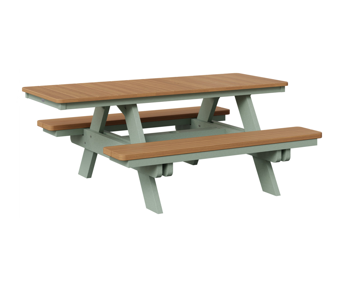 Berlin Gardens ADA Rectangular Poly Lumber Picnic Table