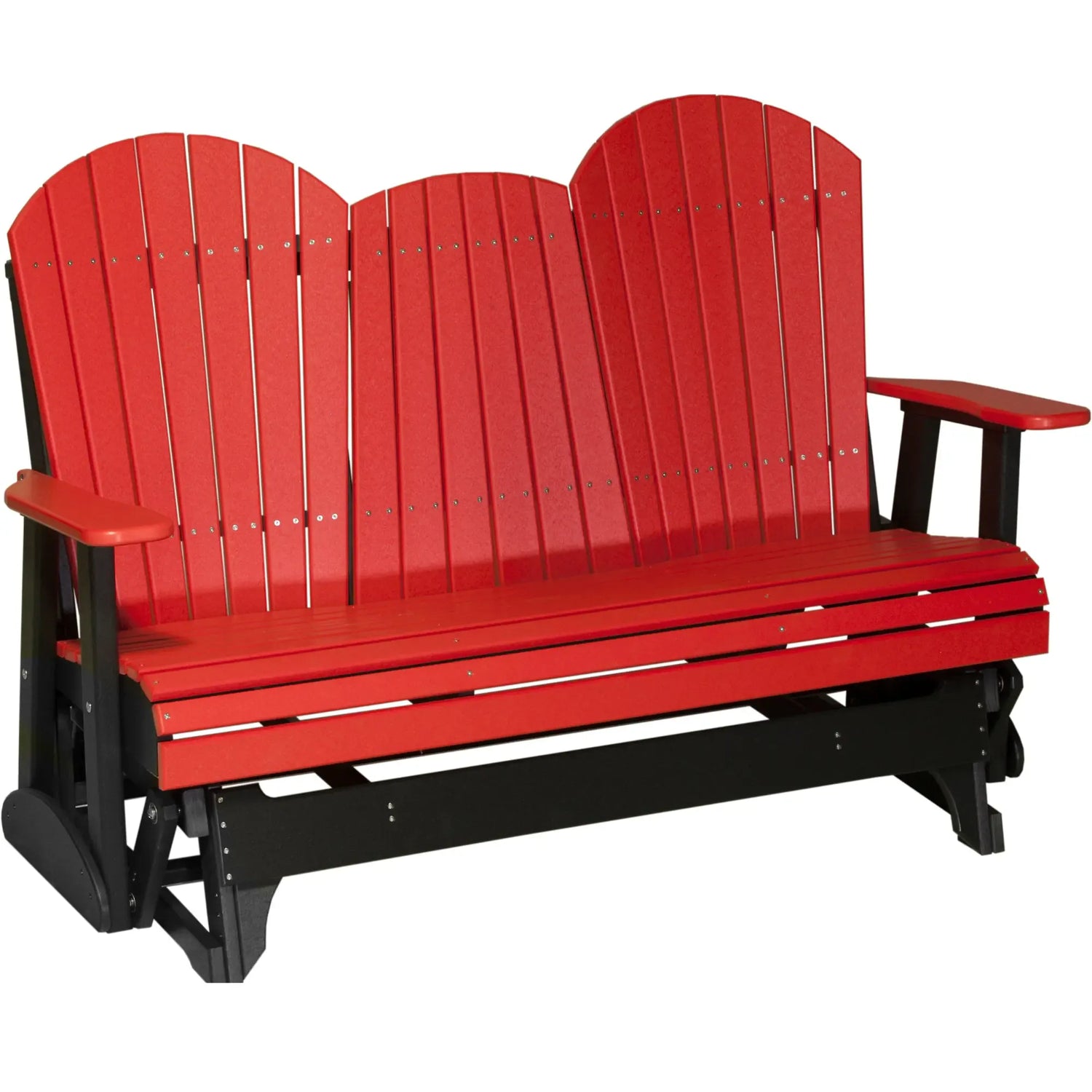 LuxCraft Adirondack Console 5-Foot Poly Composite Patio Glider