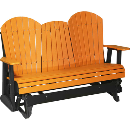 LuxCraft Adirondack Console 5-Foot Poly Composite Patio Glider