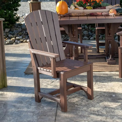 Adirondack Arm Chairs in Chestnut Brown