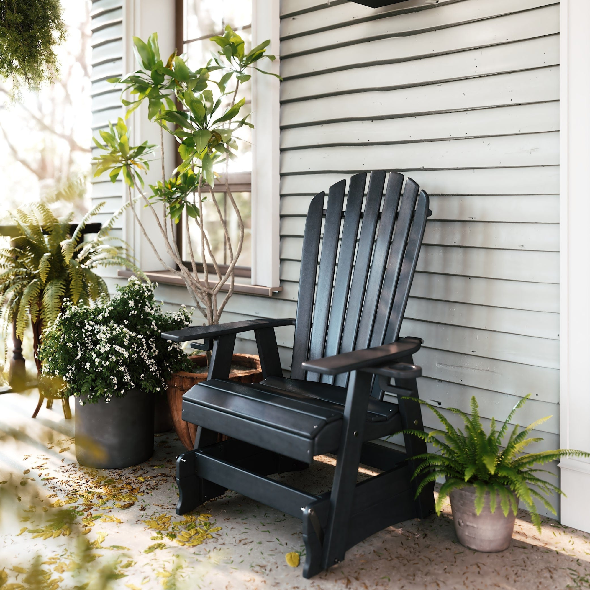 Keystone Amish Co. Adirondack Poly Composite Glider Chair