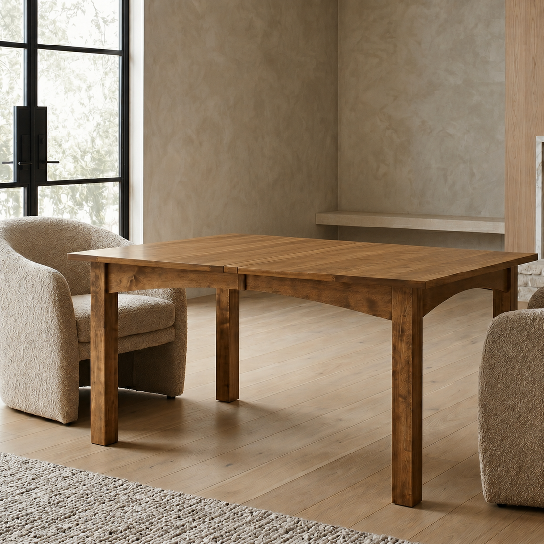 Hoosier Timbercraft Kimmell Brown Maple Dining Table