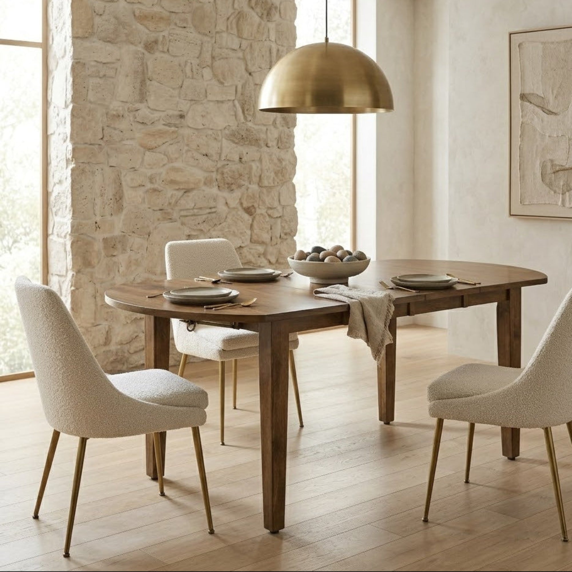 Hoosier Timbercraft Plainfield Brown Maple Oval Drop Leaf Table