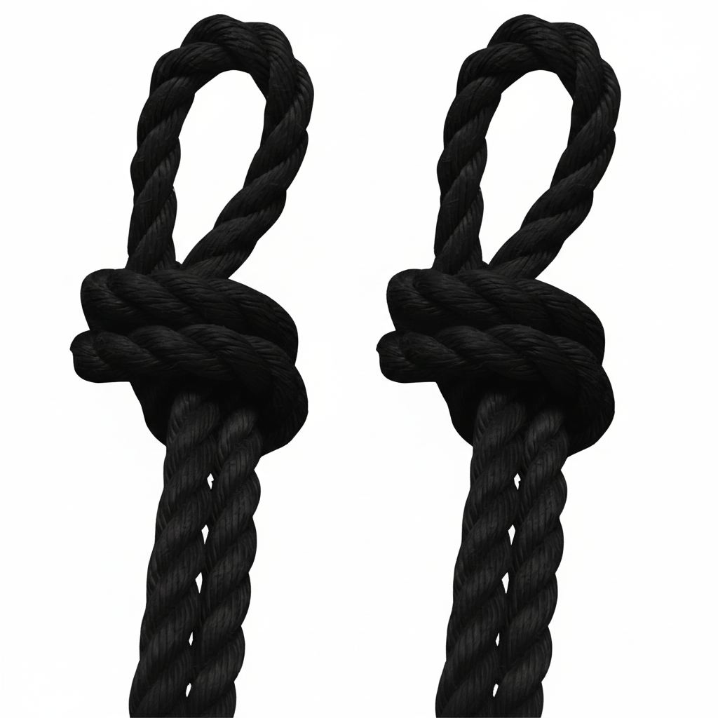Amish Casual Swing Bed Rope Replacement, Black