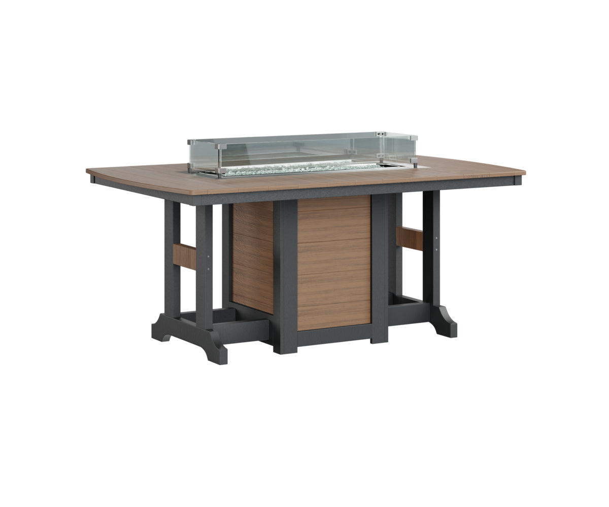 Berlin Gardens Garden Classic Fire Pit Poly Lumber Dining Table