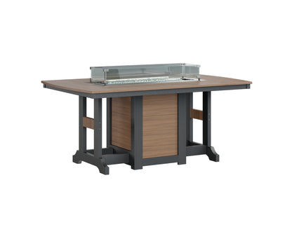 Berlin Gardens Garden Classic Fire Pit Poly Lumber Dining Table