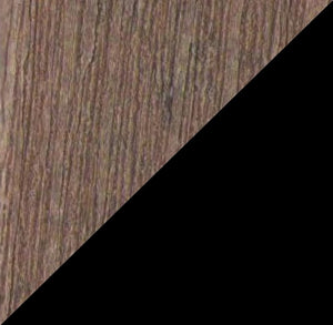 Antique Mahogany on Matte Black