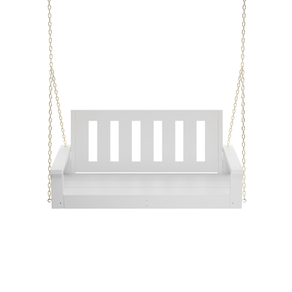 Porchgate Amish Heavy Duty 700 Lb 4-Foot Ardmore Porch Swing - Pure White