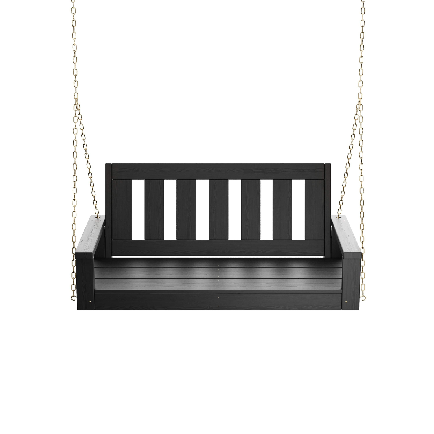 Porchgate Amish Heavy Duty 700 Lb 5-Foot Ardmore Porch Swing - Tricorn Black