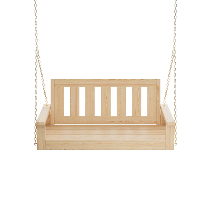 Porchgate Amish Heavy Duty 700 Lb 4-Foot Ardmore Porch Swing - Unfinished