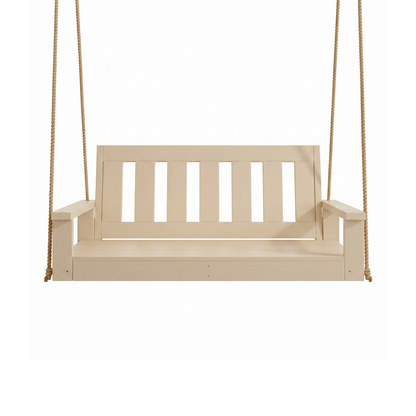Porchgate Amish Heavy Duty 4-Foot Ardmore Porch Swing - Relaxed Khaki