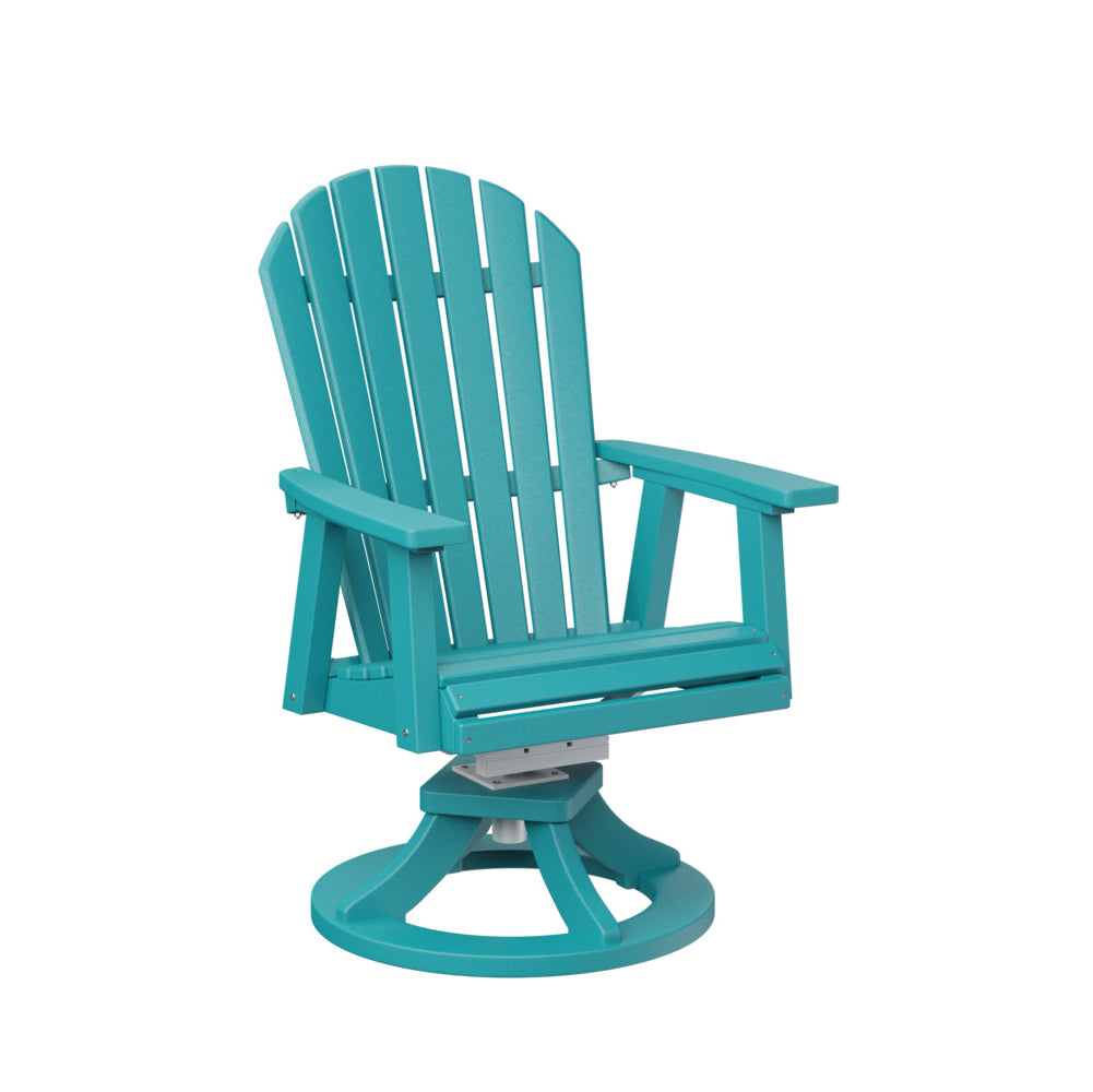 Berlin Gardens Comfo Back Poly Lumber Swivel Rocker Dining Chair