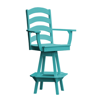 Keystone Amish Co. Josie Poly Outdoor Swivel Bar Chair