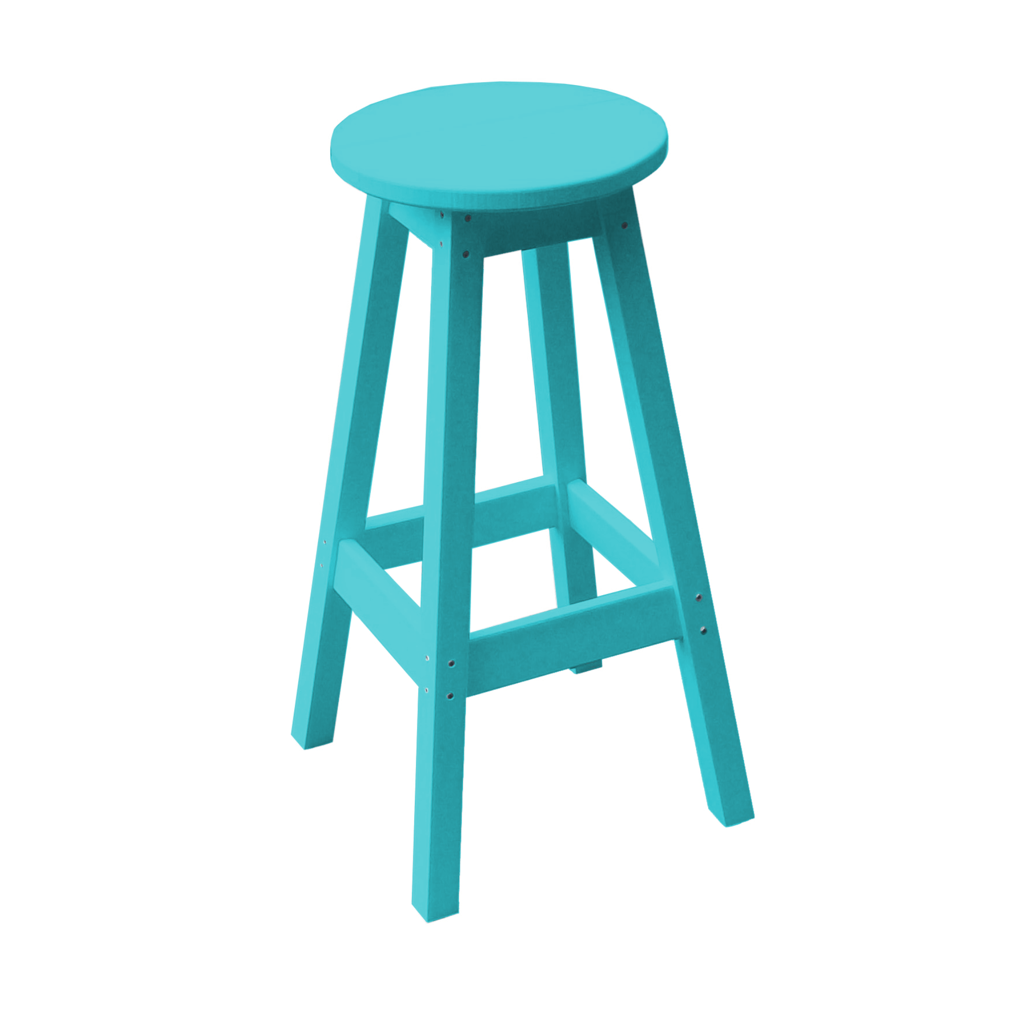 Keystone Amish Co. Round Poly Outdoor Bar Stool