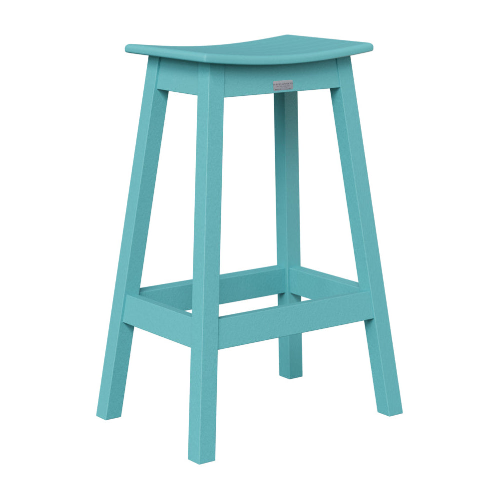 Berlin Gardens Outdoor Saddle Poly Lumber Bar Stool