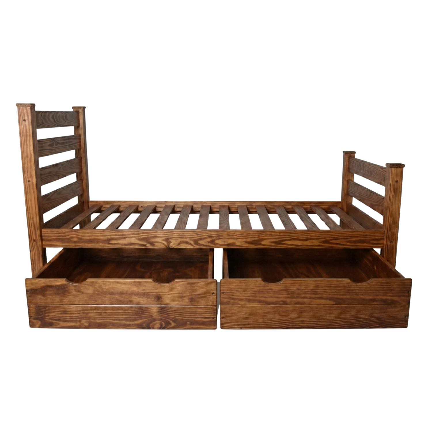 Versaloft Homestead Amish Made Bed Frame with Headboard, Footboard, and 2-Piece Drawers