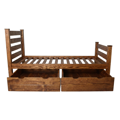 Versaloft Homestead Amish Made Bed Frame with Headboard, Footboard, and 2-Piece Drawers