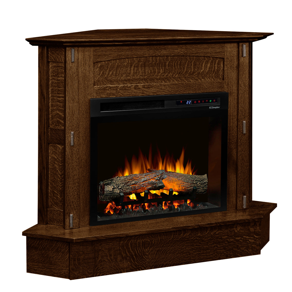 Ashcroft Corner Fireplace in Asbury Stain