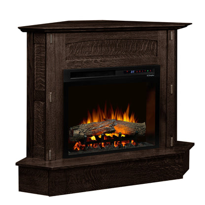 Ashcroft Corner Fireplace in Onyx Stain
