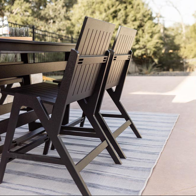 Berlin Gardens Kinsley Poly Lumber Outdoor Counter Side Chair