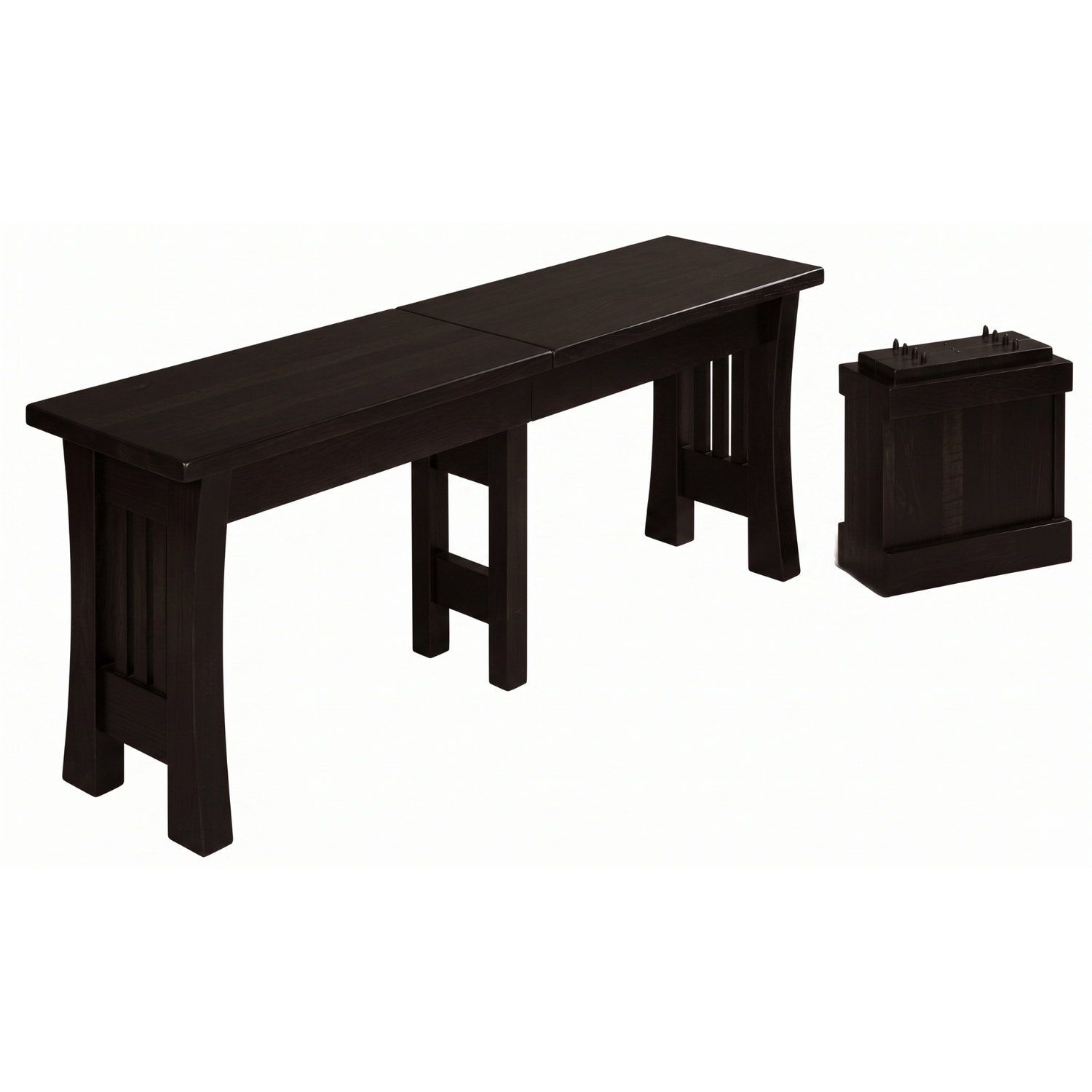 Hoosier Timbercraft Burr Brown Maple Bench