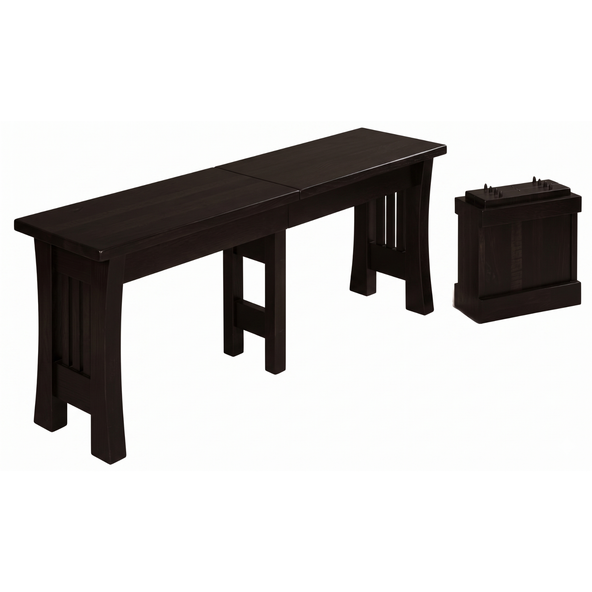 Hoosier Timbercraft Burr Brown Maple Bench
