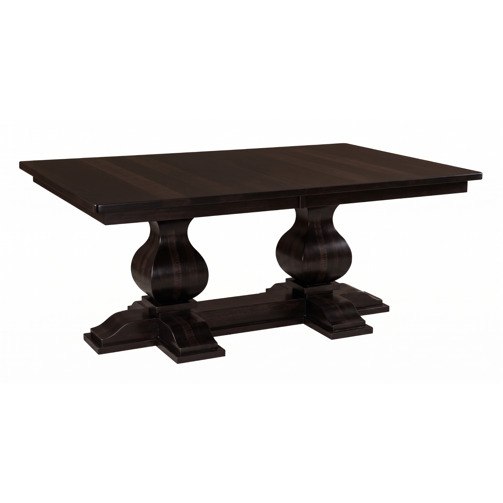Hoosier Timbercraft Hawthorne Brown Maple Double Pedestal Table