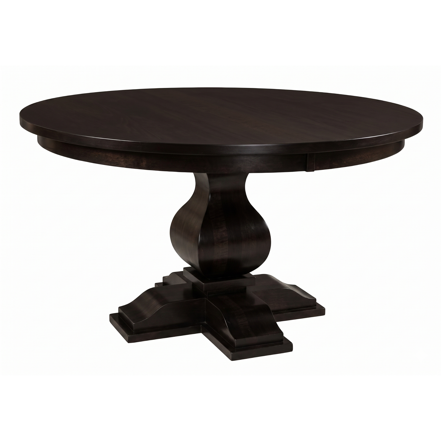 Hoosier Timbercraft Hawthorne Brown Maple Single Pedestal Table