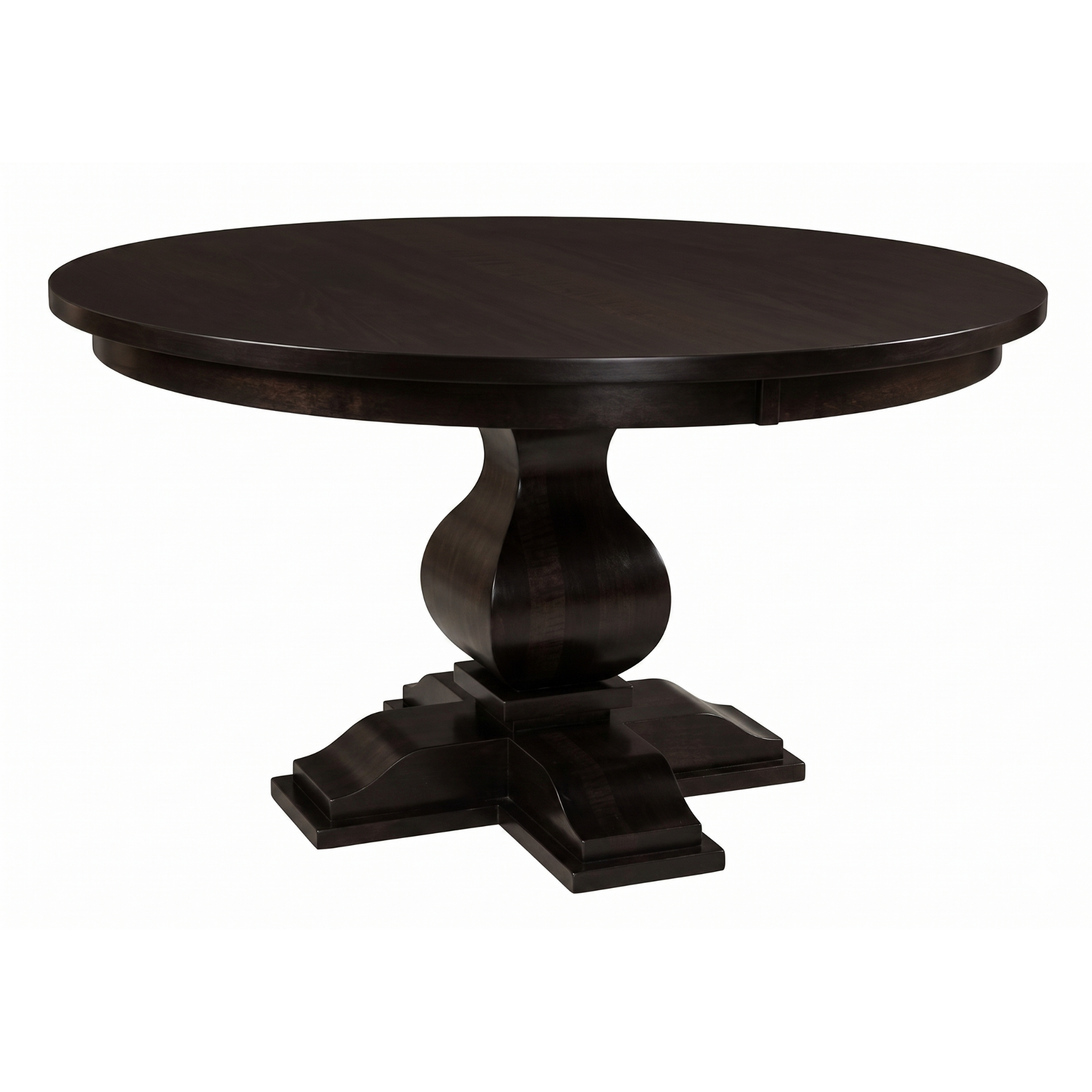 Hoosier Timbercraft Hawthorne Brown Maple Single Pedestal Table