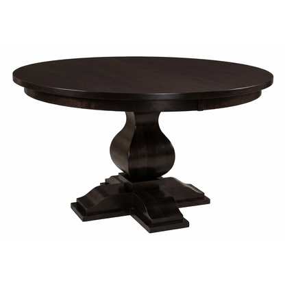 Hoosier Timbercraft Hawthorne Brown Maple Single Pedestal Table