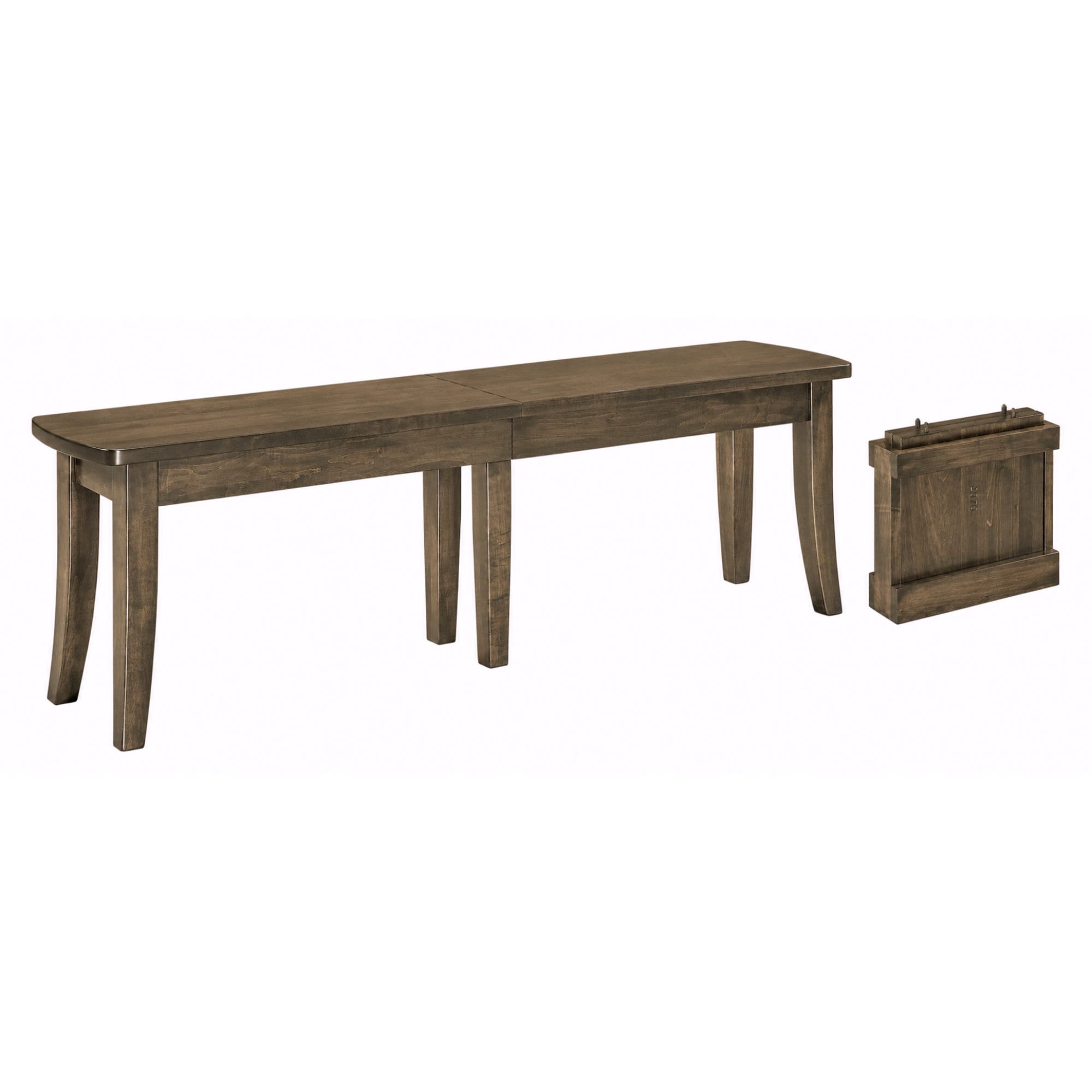 Hoosier Timbercraft Hudson Brown Maple Dining Bench