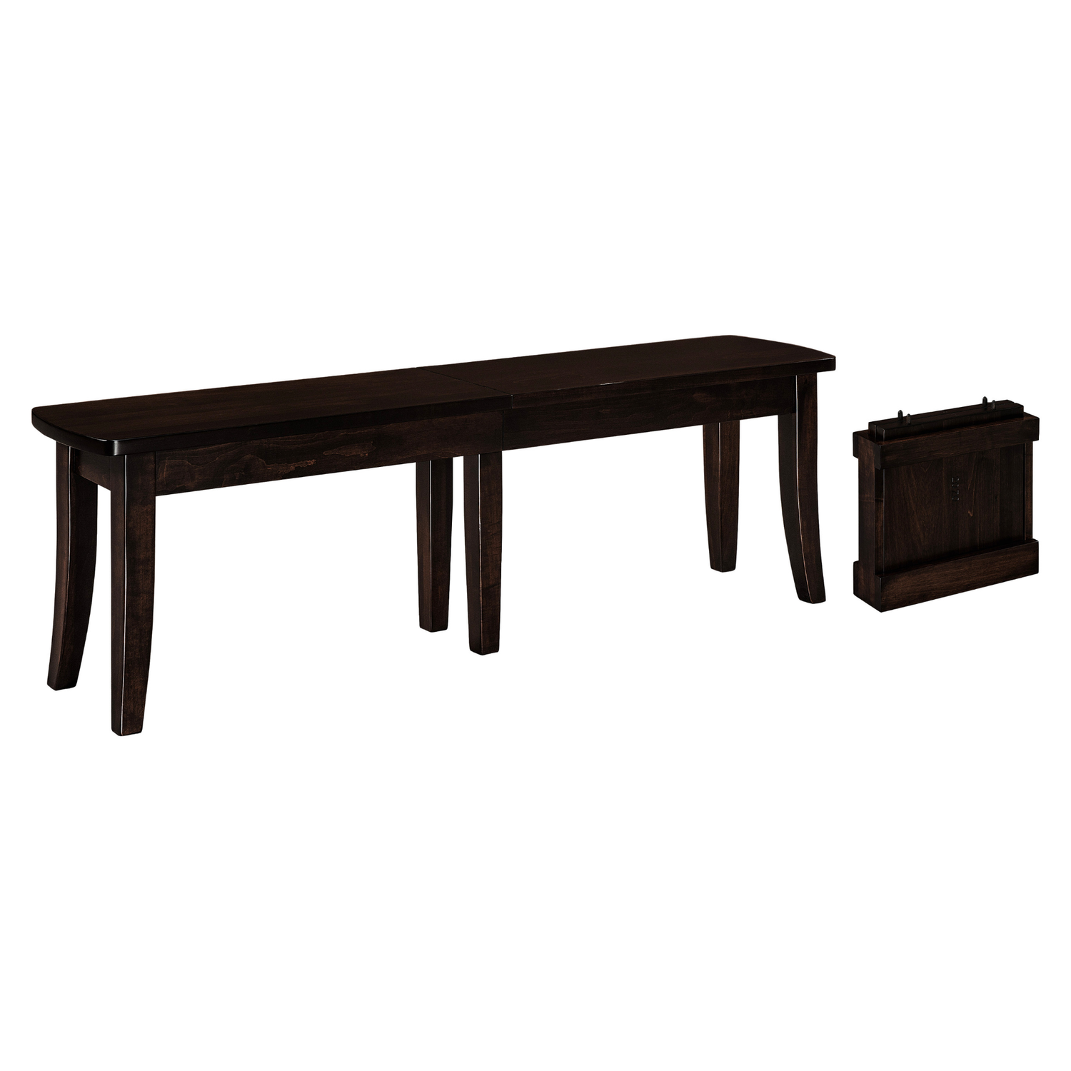 Hoosier Timbercraft Hudson Brown Maple Dining Bench