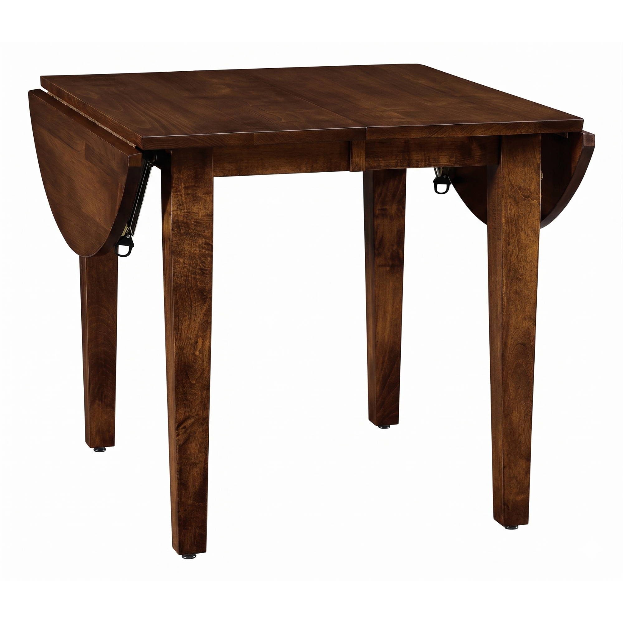 Hoosier Timbercraft Plainfield Brown Maple Oval Drop Leaf Table